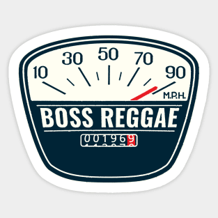 Boss reggae scooter speedometer Sticker